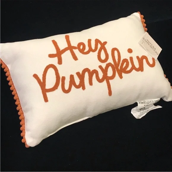 “Hey Pumpkin” Pillow - Bullseye's Playground - Picture 5 of 6
